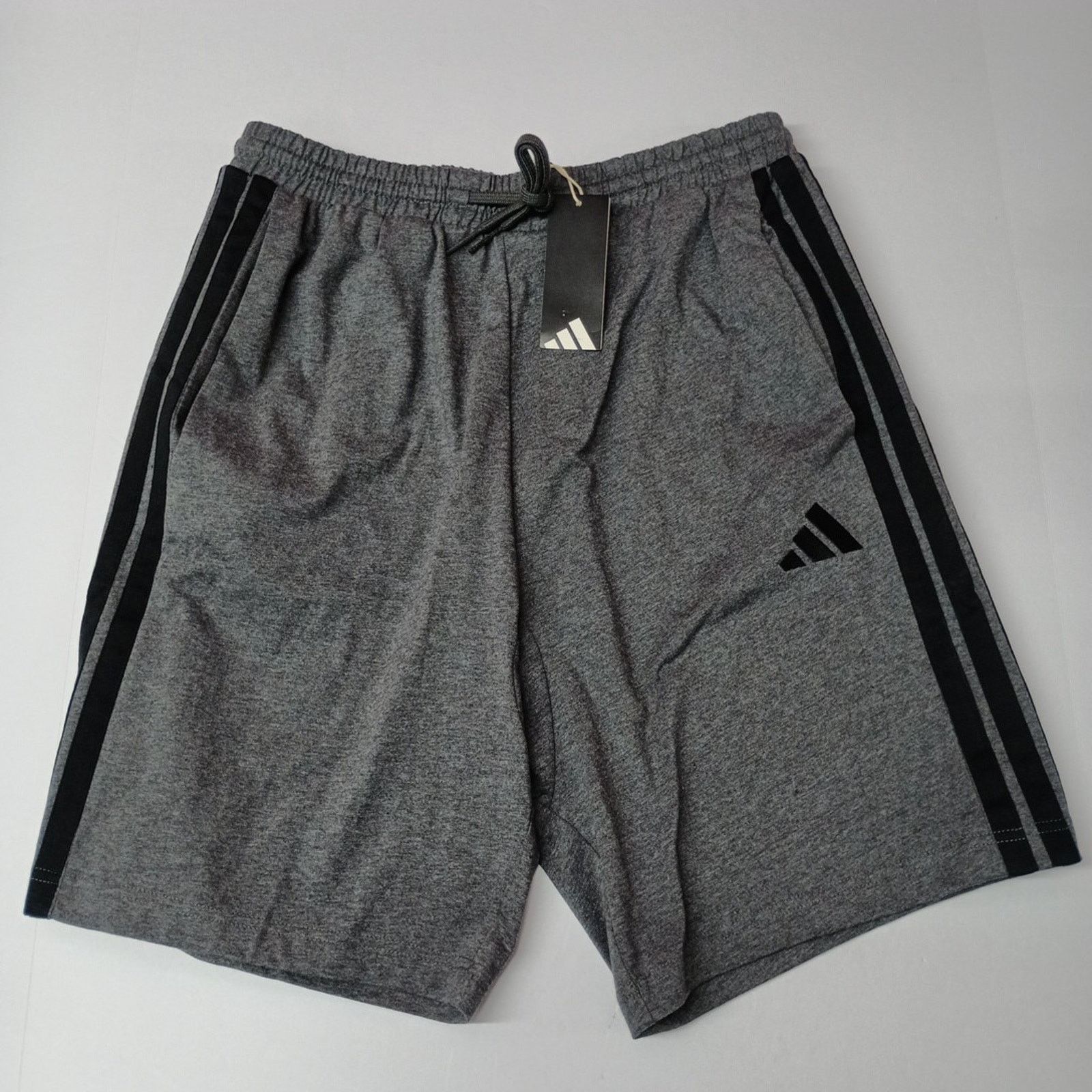 Adidas Adidas Men's Essentials 3-Stripe Shorts Size M Gray / Black Size US 30 / EU 46 - 1 Thumbnail