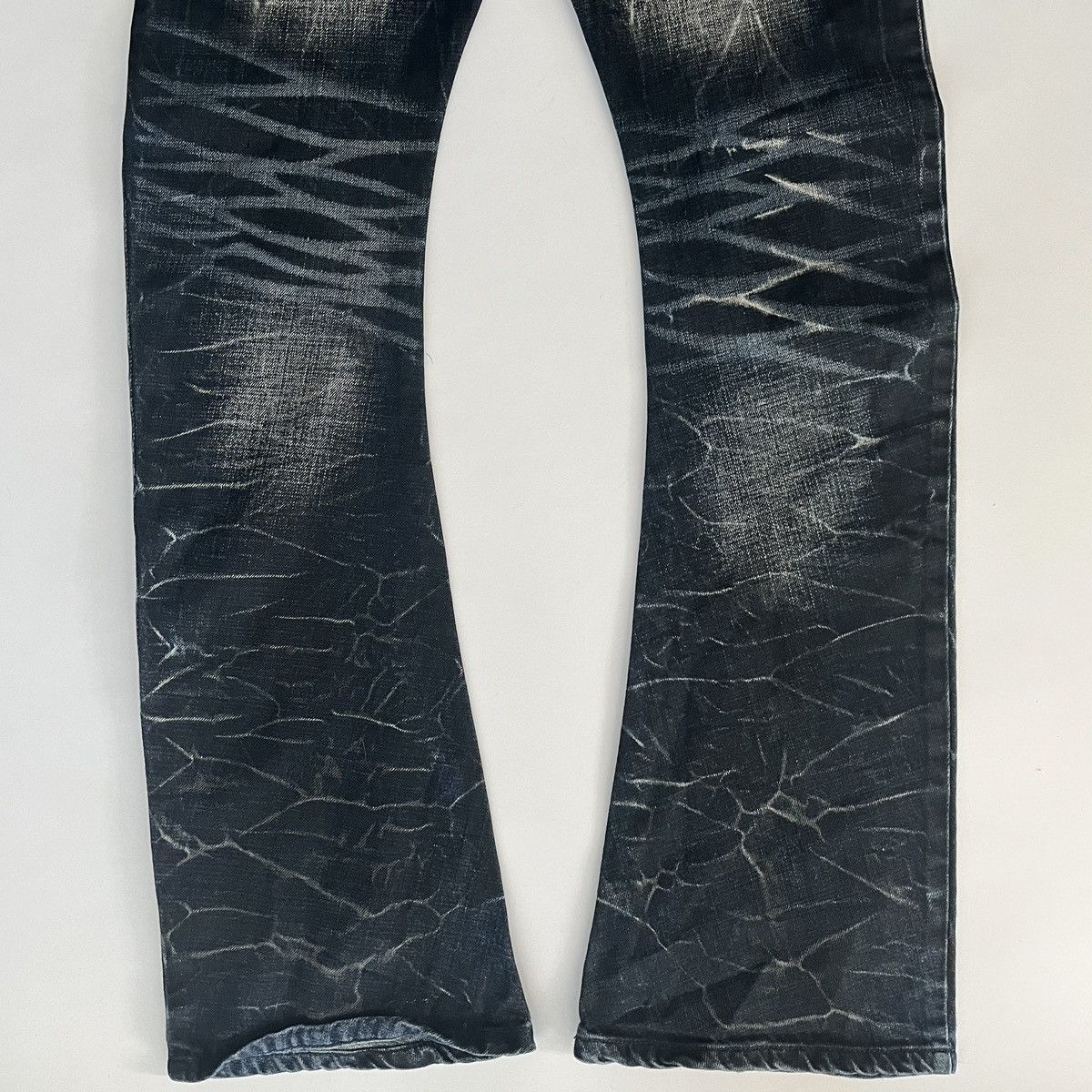 BUFFALO BOBS Buffalo Bobs 2000s Whiskered J-Cut Flared Jeans Size US 30 / EU 46 - 7 Thumbnail