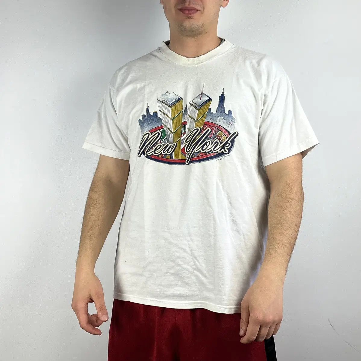 Band Tees Vintage New York T-shirt twin tower size Medium Size US M / EU 48-50 / 2 - 1 Thumbnail