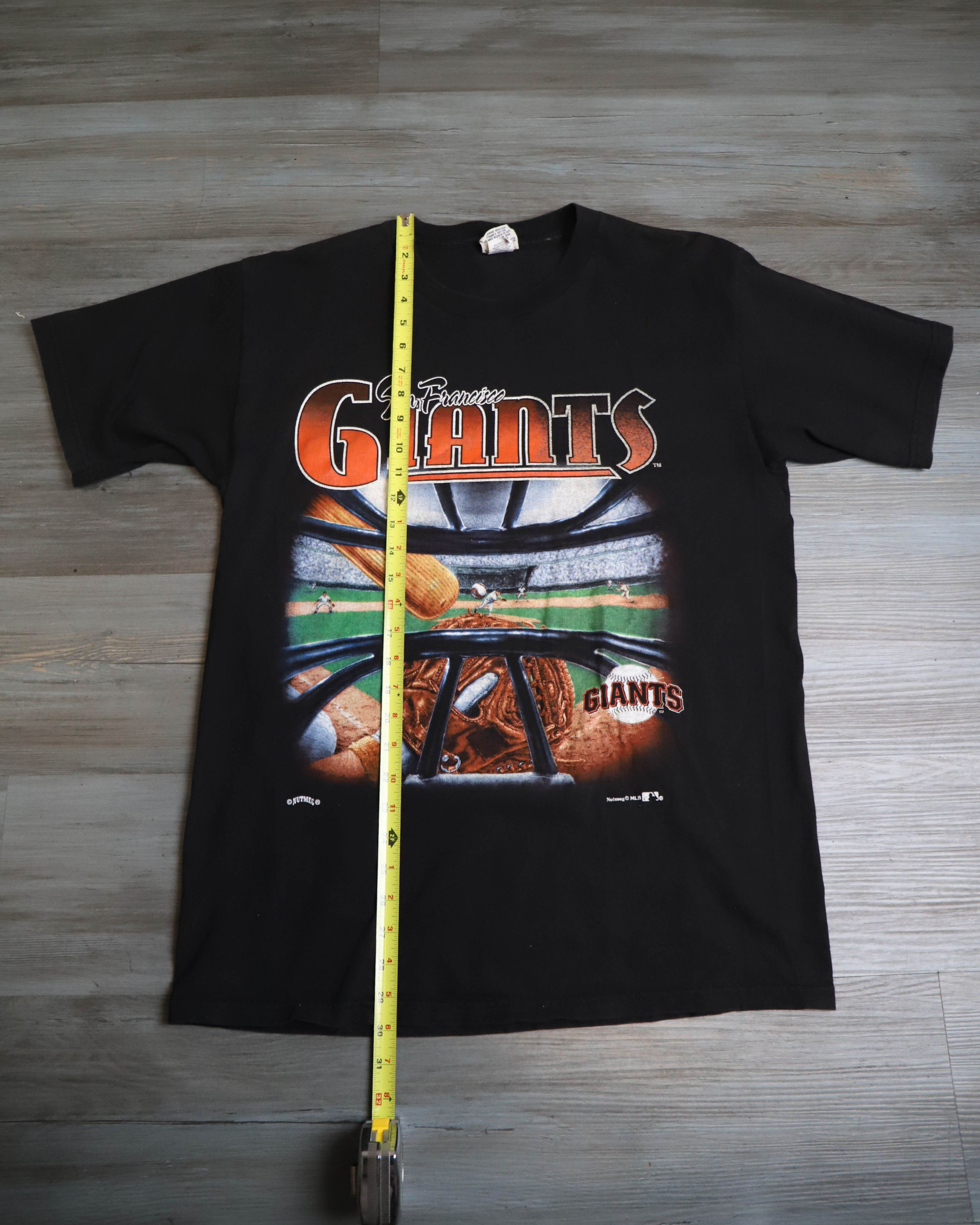 Nutmeg Vintage 90s San Francisco Giants MLB Graphic T Shirt Black Size US XL / EU 56 / 4 - 4 Thumbnail