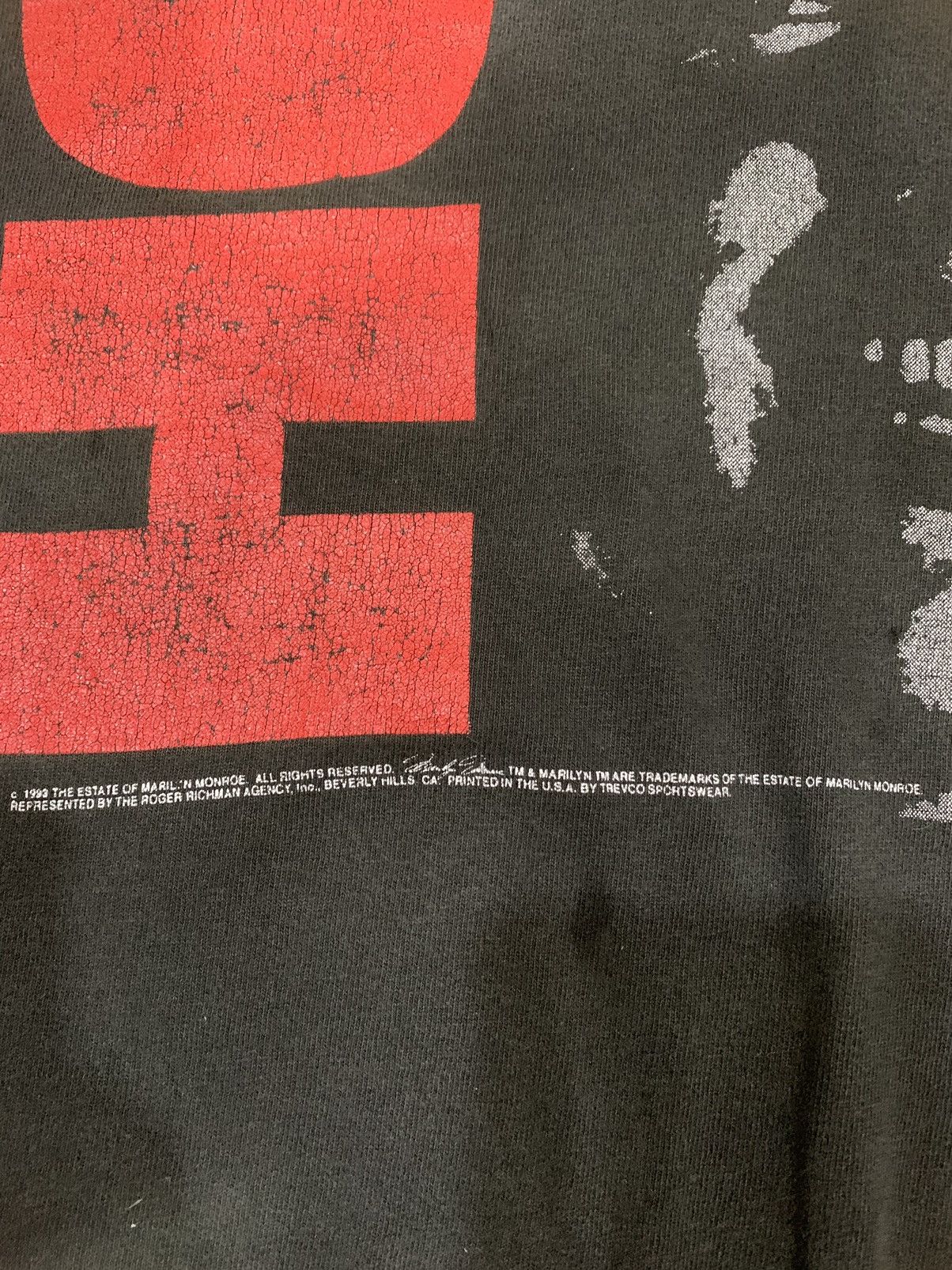 Band Tees × Vintage Marlyn moonroe vtg 90s tagging fruit of the loom Size US XL / EU 56 / 4 - 4 Thumbnail