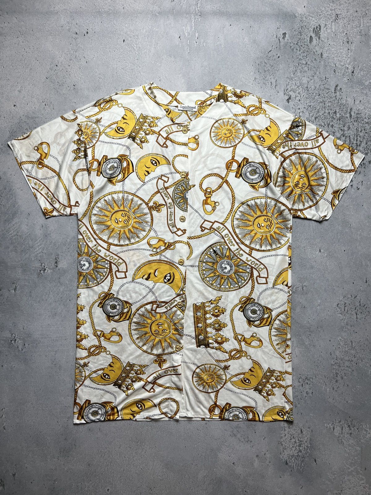 Louis Feraud Louis Feraud Beachwear 70s 80s Tunic All Over The World Rare Size L / US 10 / IT 46 - 8 Thumbnail