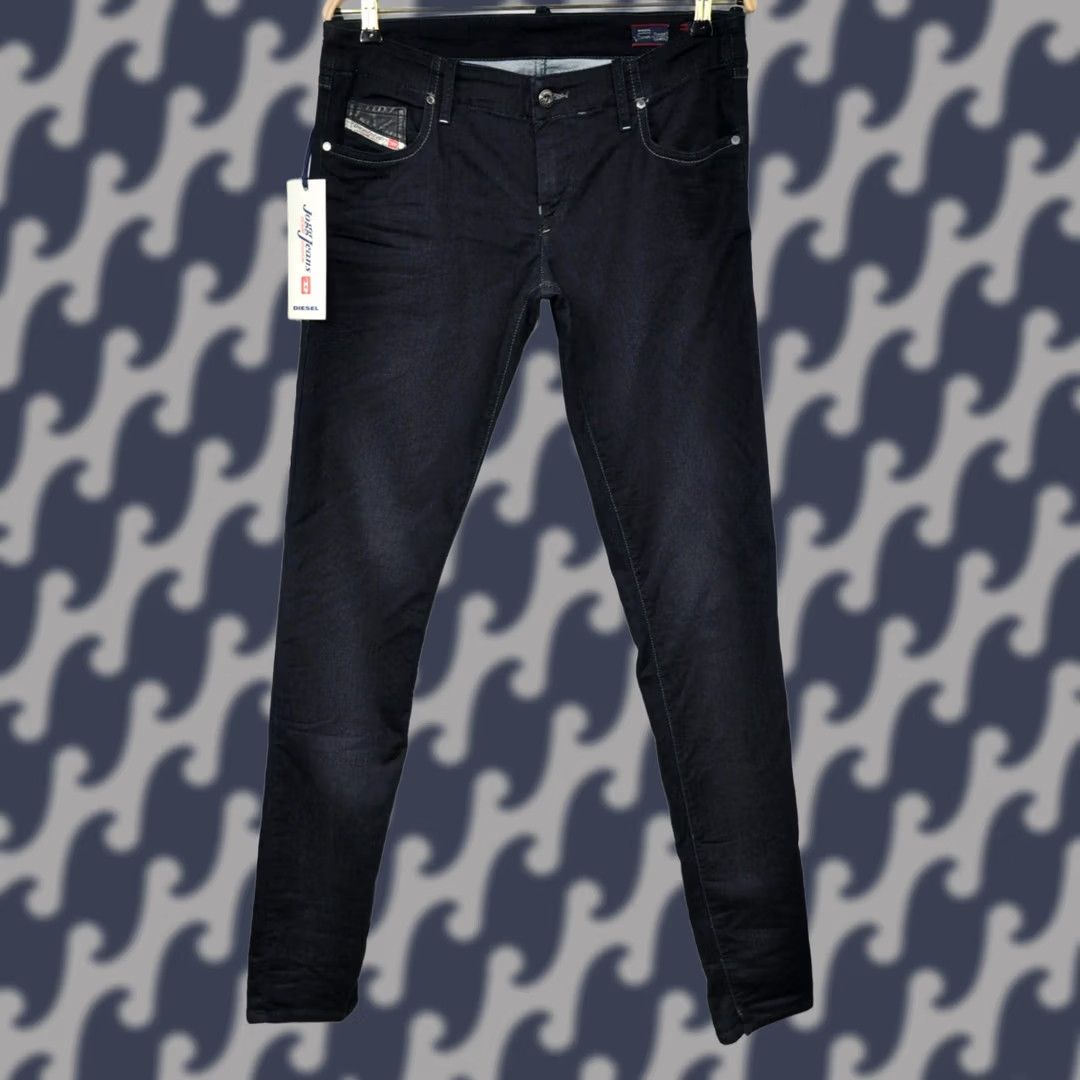 Diesel Diesel Grupee-0600V Sweatpants Jogg Jeans Women's Size 31 Blue 90% Cotton 8% Polyester 2% Elastane Skinny Style Vintage: No Size 24" / US 00 / IT 34 - 1 Thumbnail