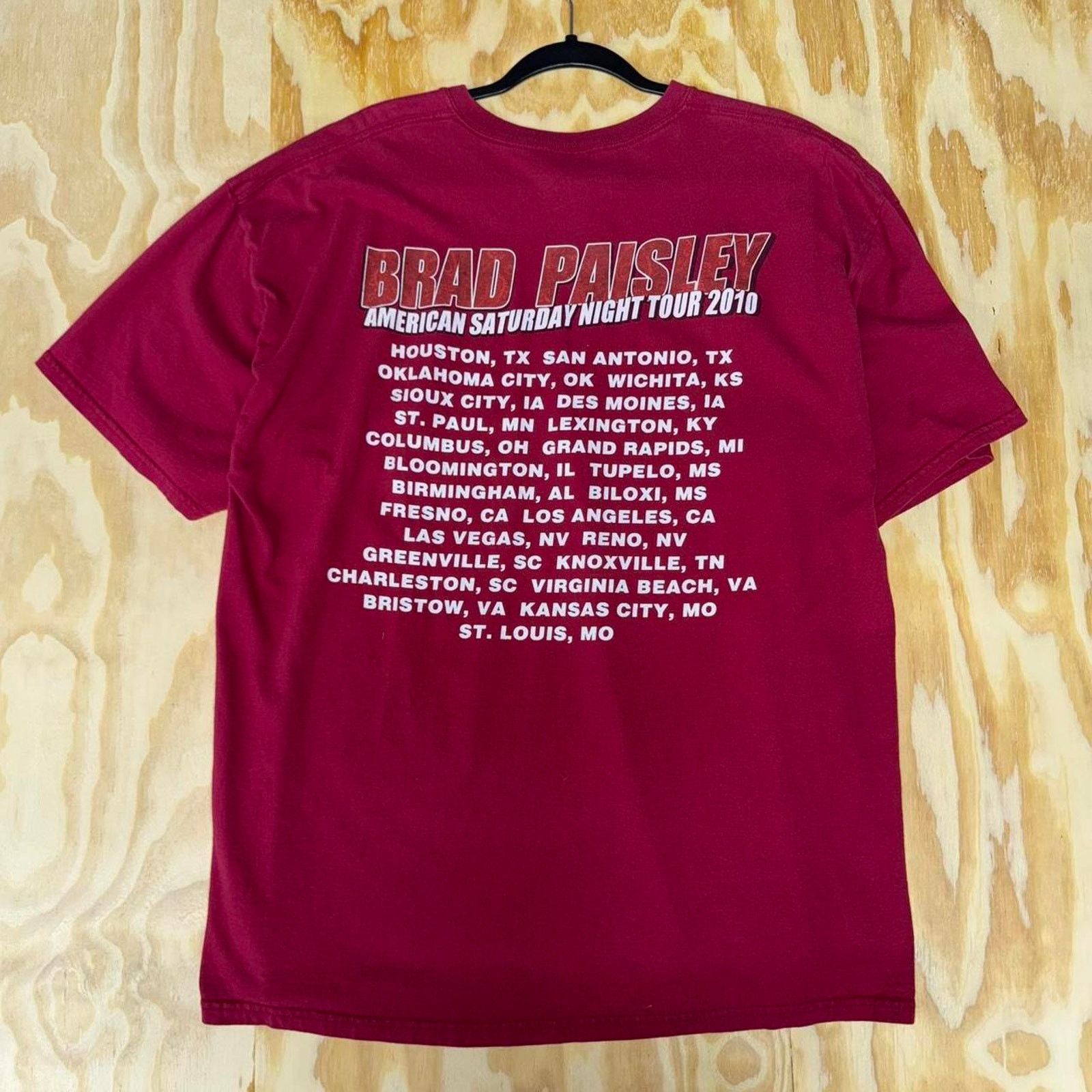Gildan XL - Vintage y2k brad paisley country tour t-shirt Size US XL / EU 56 / 4 - 3 Thumbnail