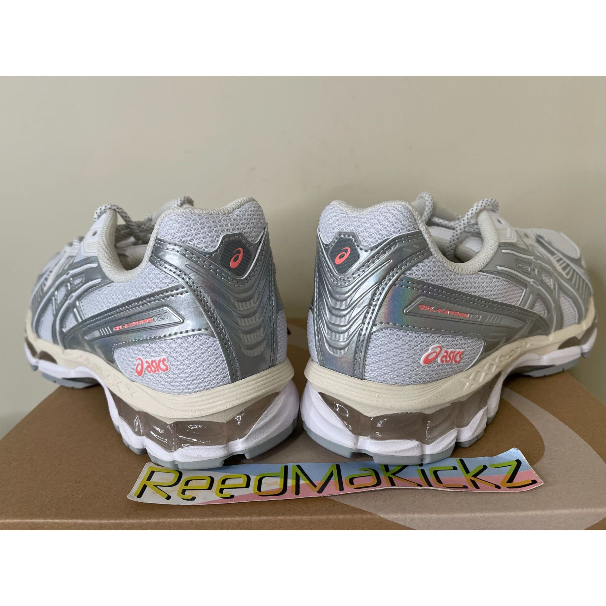 Asics Asics Gel Kayano 12.1 White Pure Silver Mens 7.5us Size US 7.5 / EU 40-41 - 5 Thumbnail