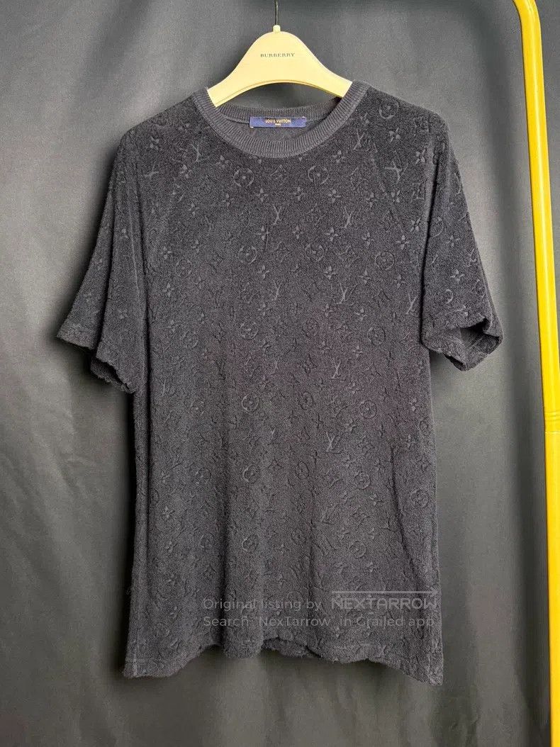 Louis Vuitton Louis Vuitton Black Terry fabric short sleeve T-shirt Size US S / EU 44-46 / 1 - 1 Thumbnail