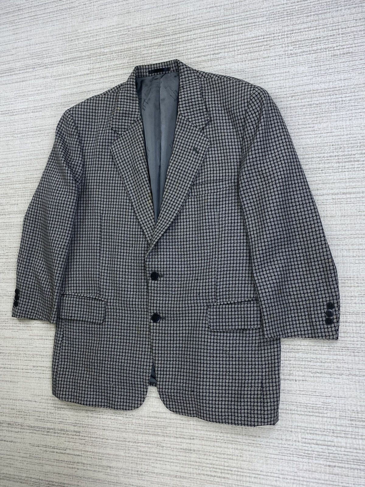 Alfred Dunhill × Japanese Brand × Vintage Vintage Dunhill Plaid Double Breasted Blazer Jacket Size US M / EU 48-50 / 2 - 4 Thumbnail