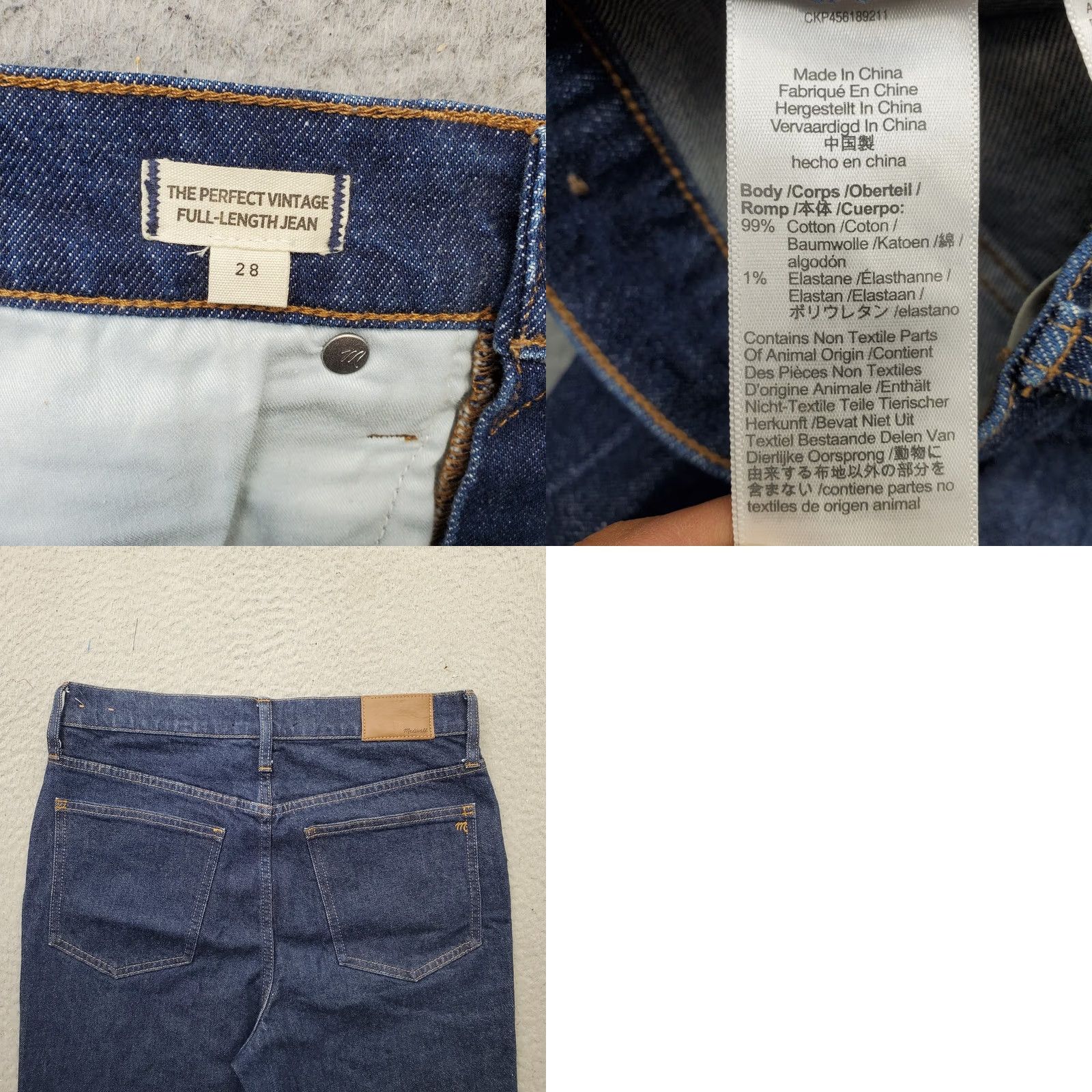 Madewell Madewell Jeans Womens Size 28 Blue Denim Medium Wash Skinny Leg 5-Pocket Size 28" / US 6 / IT 42 - 8 Thumbnail