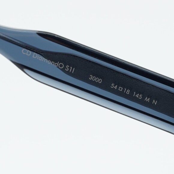 Dior Dior CD DIAMONDO S1I 3000 Eyeglasses Blue 54mm Square Frame Size ONE SIZE - 11 Thumbnail