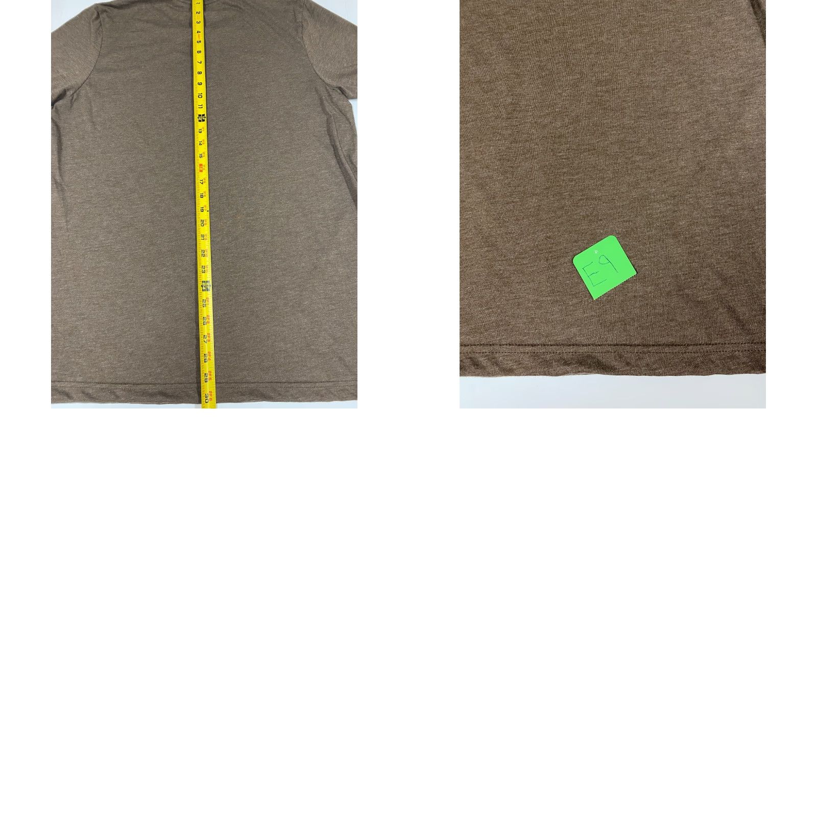 Vintage Canvas Mens T-Shirt XL Brown Cotton Solid Crew Neck Short Sleeve Logo Hoodie Hip Hop Box Theme Size US XL / EU 56 / 4 - 8 Thumbnail