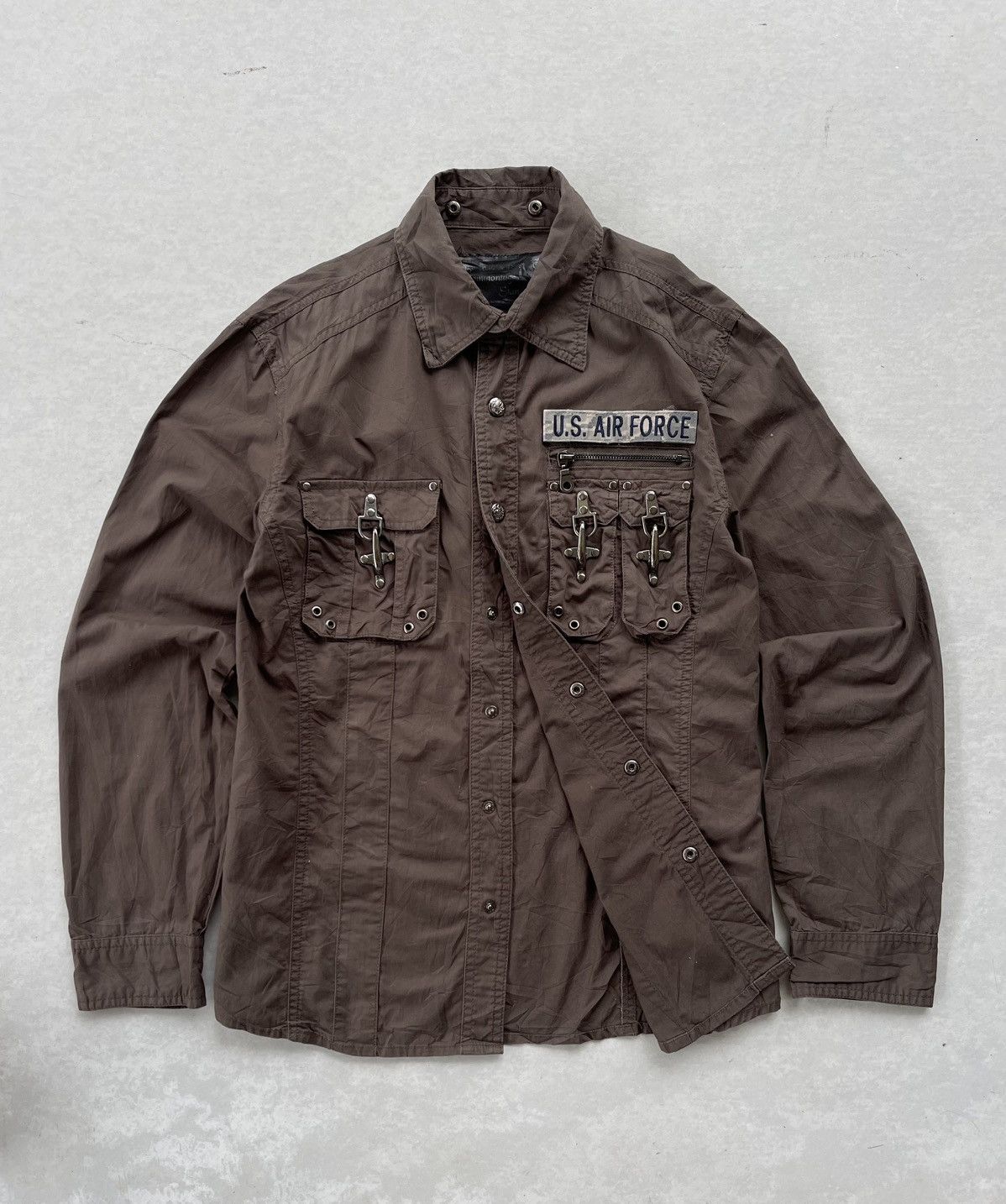 If Six Was Nine × Japanese Brand × Vintage 🔥Vintage Commontage Standard Fireman Clasp Bondage Shirt Size US M / EU 48-50 / 2 - 4 Thumbnail