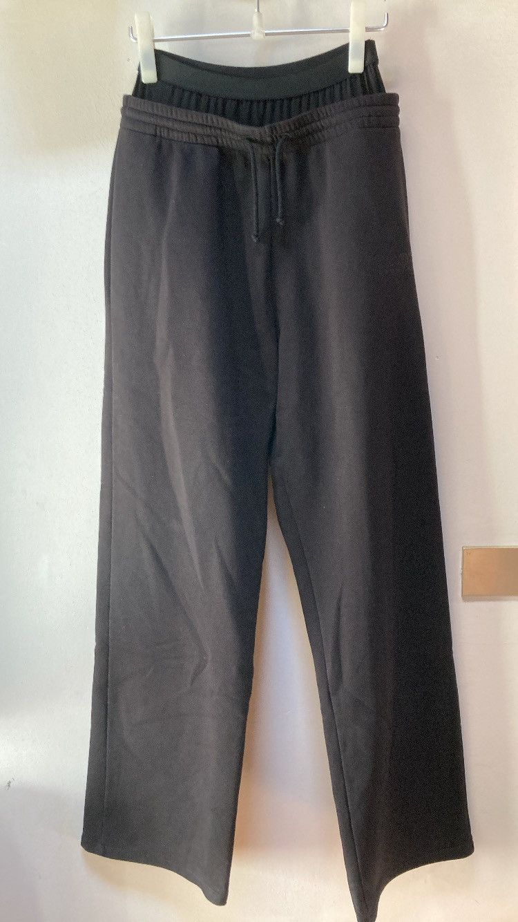 MM6 MM6 Margiela double waist wide black sweatpants Size US 30 / EU 46 - 1 Thumbnail