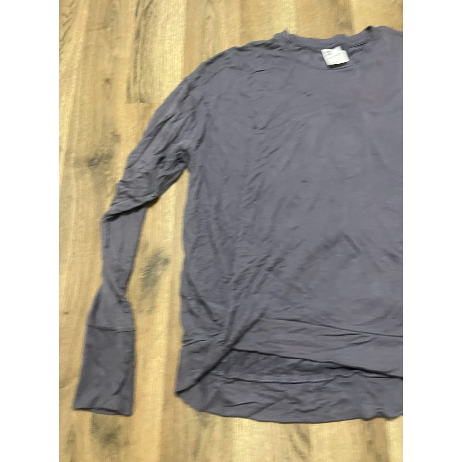 Vintage All In Motion Shirt Women's Small Purple Long Sleeve Crew Neck Activewear Size S / US 4 / IT 40 - 3 Thumbnail