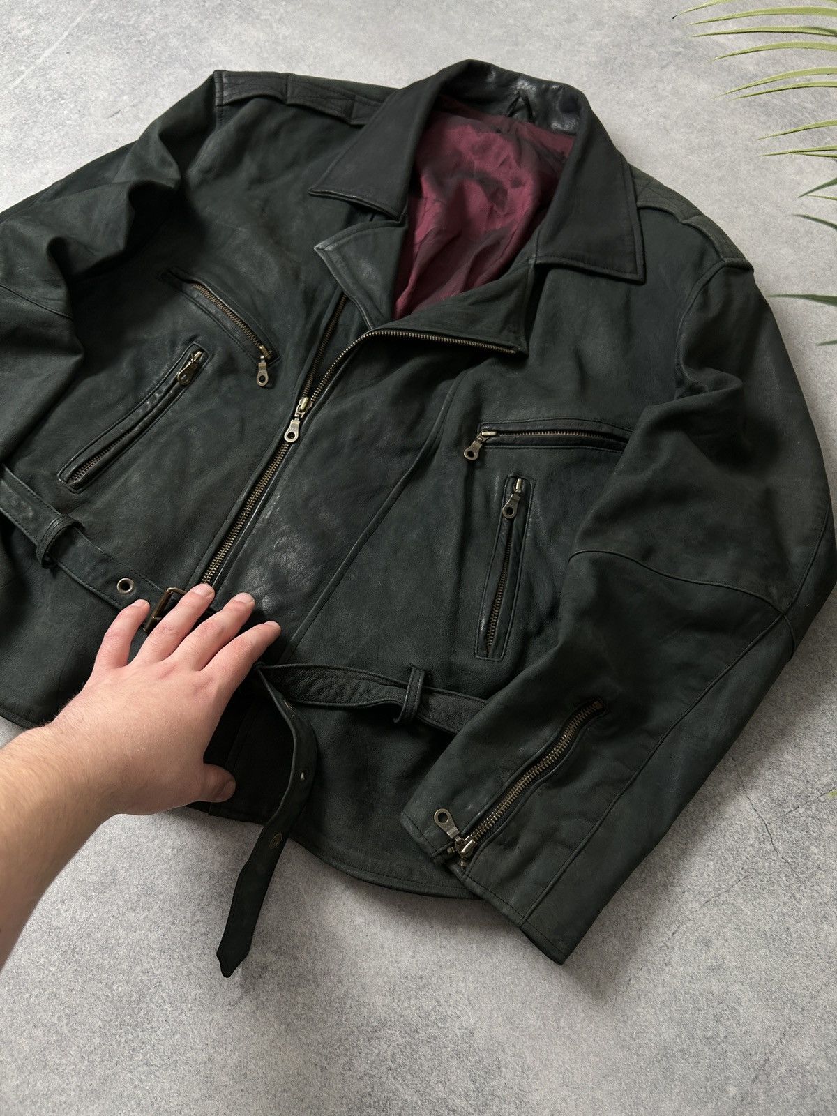 Genuine Leather Vintage Genuine Leather biker jacket cowboys mens Size US L / EU 52-54 / 3 - 4 Thumbnail