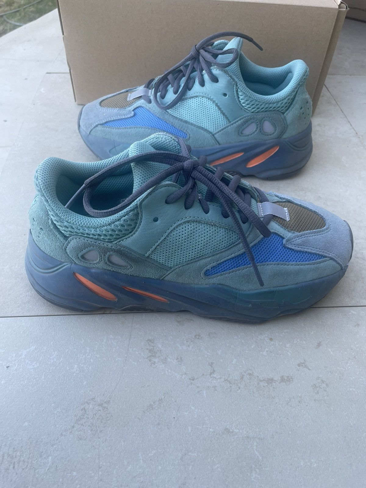 Adidas adidas Yeezy Boost 700 Faded Azure OG Box and Tags Size US 6.5 / EU 39-40 - 1 Thumbnail