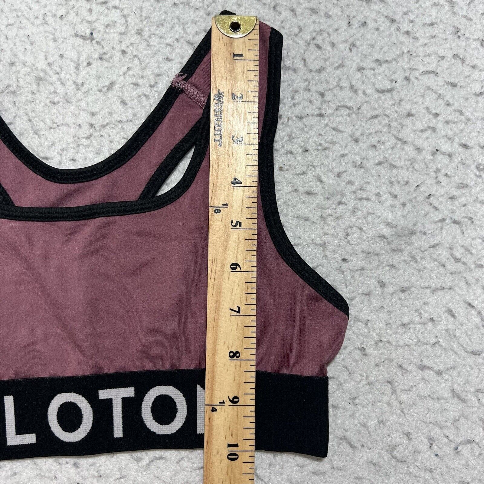 Other Peloton Racerback Sports Bra Mauve Stretch Logo Sportswear Size ONE SIZE - 7 Thumbnail