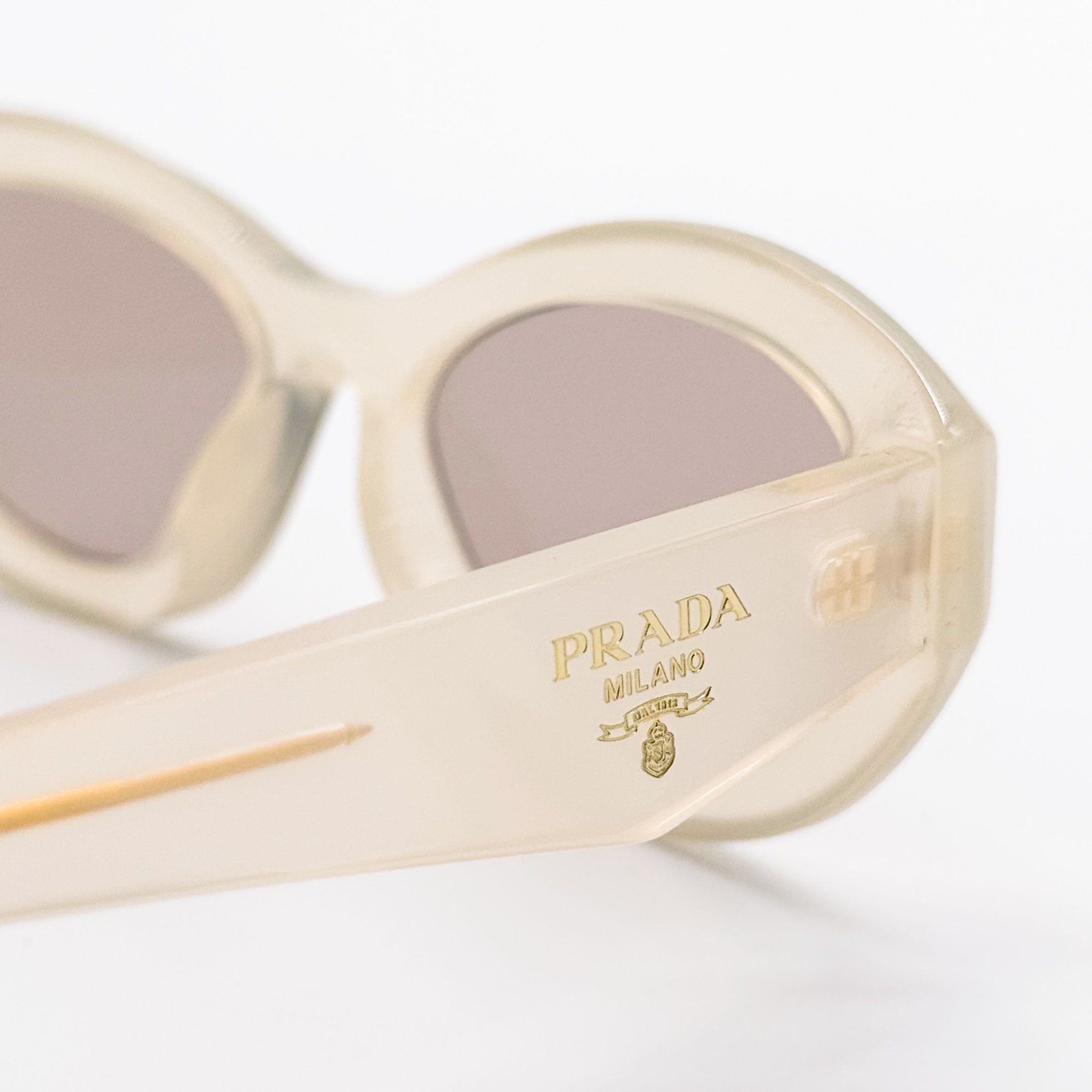 Prada NEW PRADA SUNGLASSES, PRADA SPR 26Z 12V4I2 WOMEN OPAL MILK/B Size ONE SIZE - 6 Thumbnail