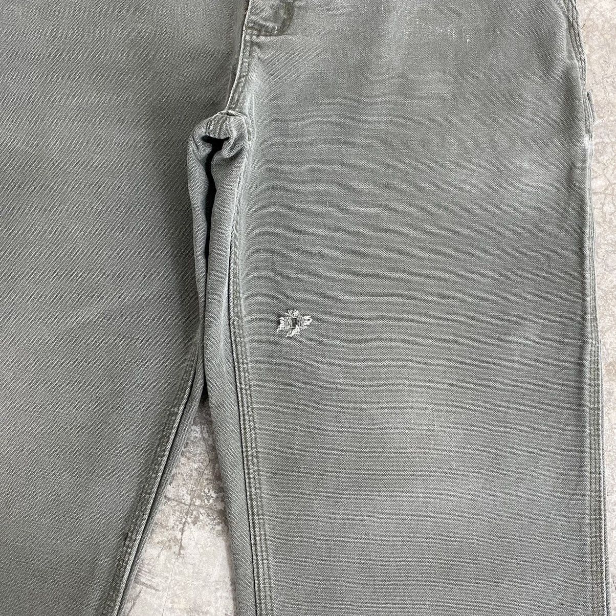 Carhartt Vintage Carhartt Faded Moss Green Carpenter Work Pants Size US 33 - 10 Thumbnail