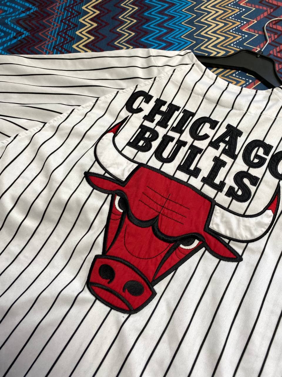 Vintage Vintage shirt striped Basketball Collection Chicago big logo Size US M / EU 48-50 / 2 - 6 Thumbnail
