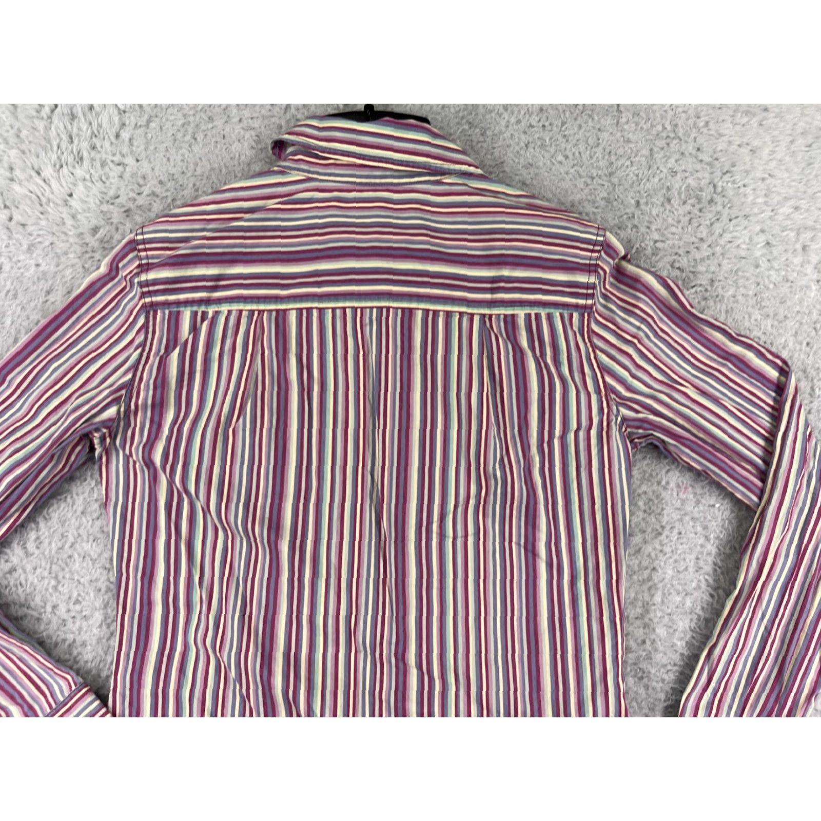 Tommy Hilfiger Vintage Tommy Hilfiger Pink Striped Cotton Shirt Womens L All Seasons Casual Size L / US 10 / IT 46 - 6 Thumbnail