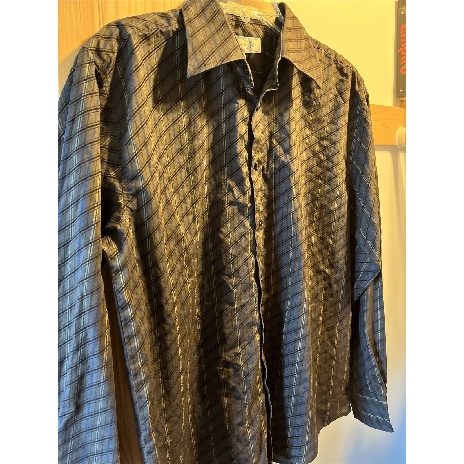 Eighty Eight Eighty Eight Men's M Brown Striped LS Cotton Polyester Shirt Size US M / EU 48-50 / 2 - 5 Thumbnail