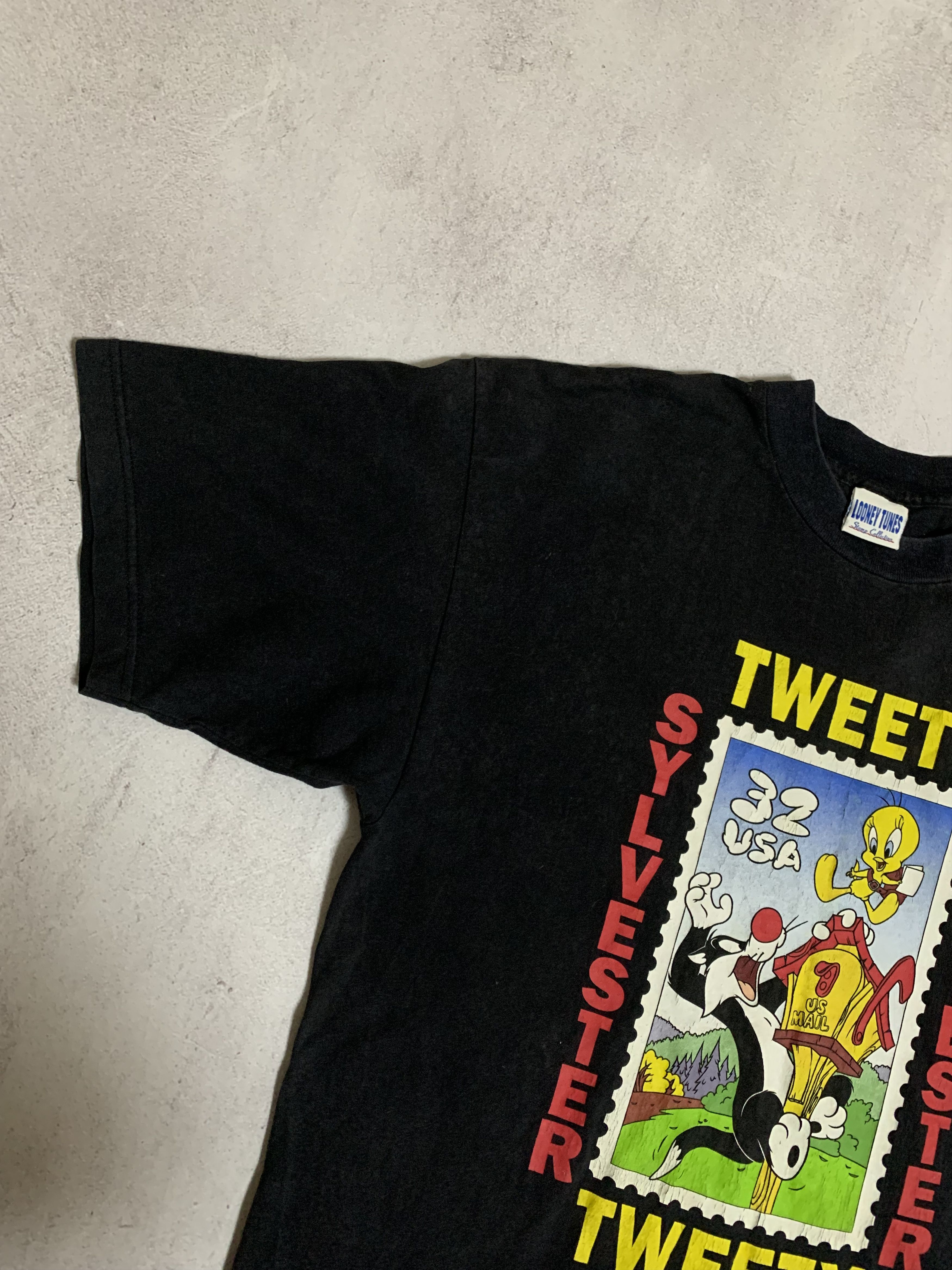 Vintage × Warner Bros Vintage Looney Tunes T Shirt Tee 1997 USA Sylvester Tweety Size US L / EU 52-54 / 3 - 3 Thumbnail