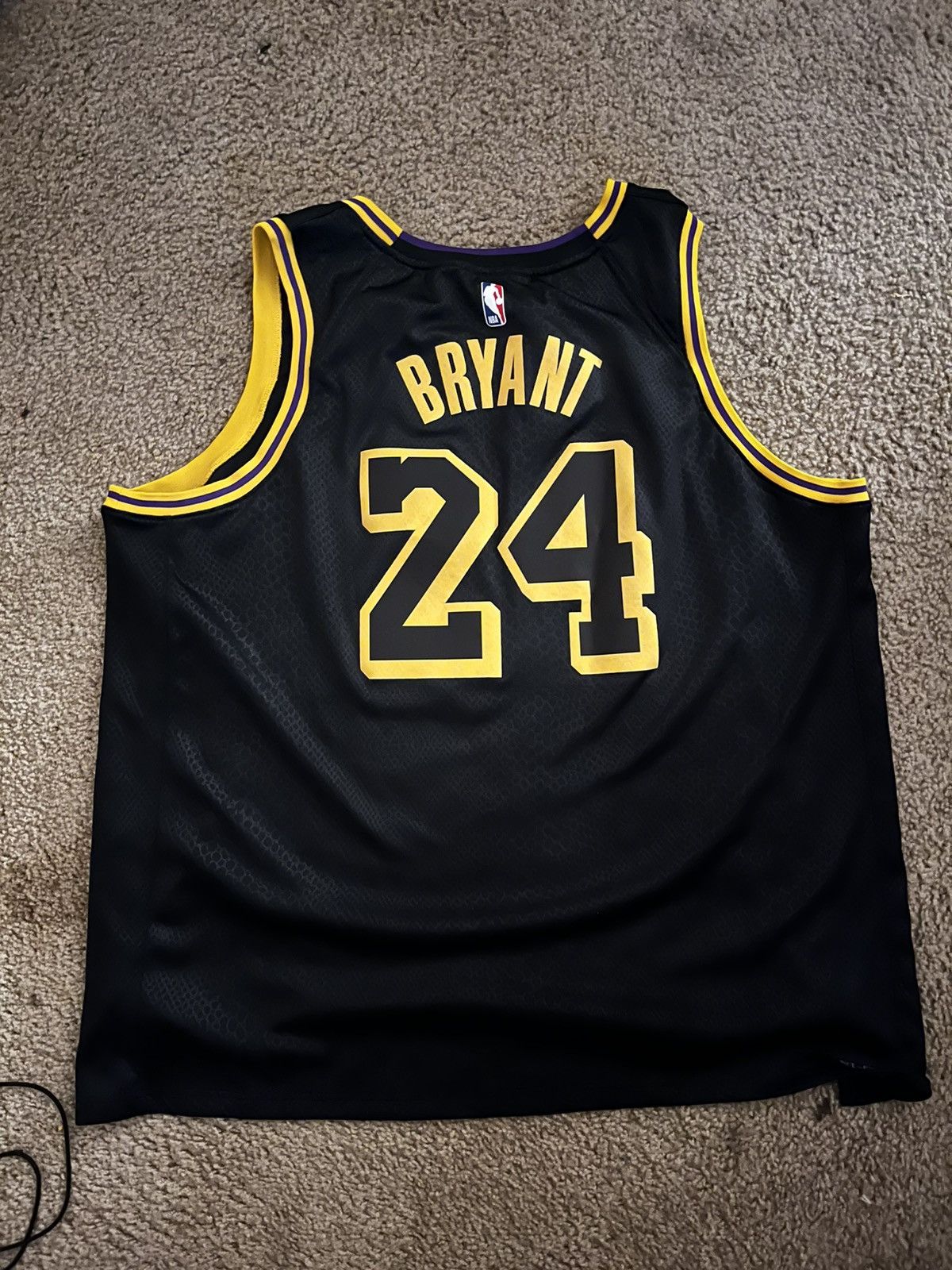 Nike Nike Los Angeles Lakers Kobe Bryant 8/24 City Jersey Size US XXL / EU 58 / 5 - 2 Thumbnail