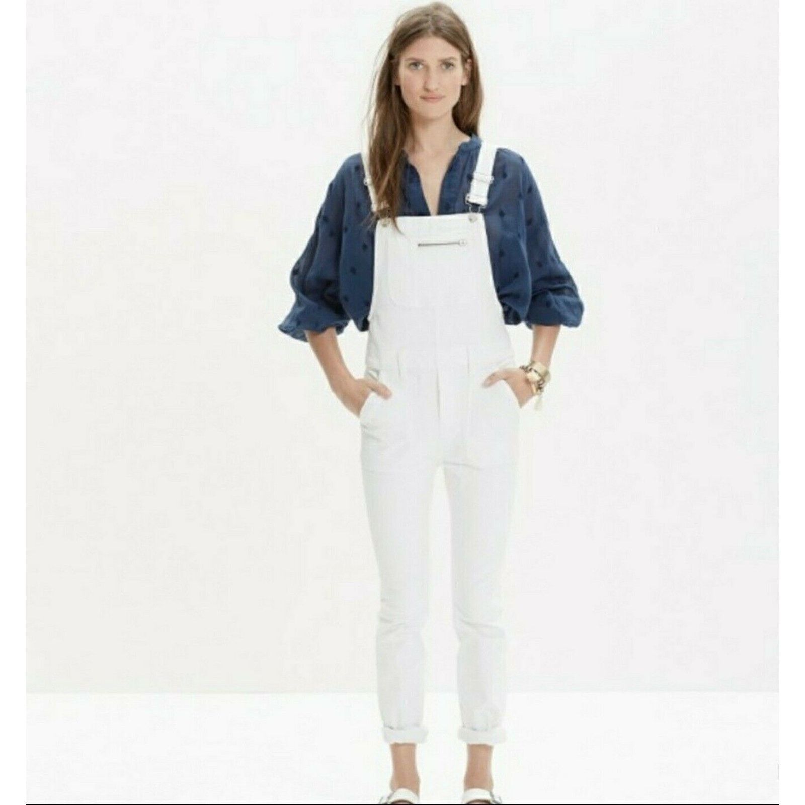 Madewell Madewell Women's Skinny Leg One Piece Overalls Denim Jeans Size 25" / US 0 / IT 36 - 3 Thumbnail