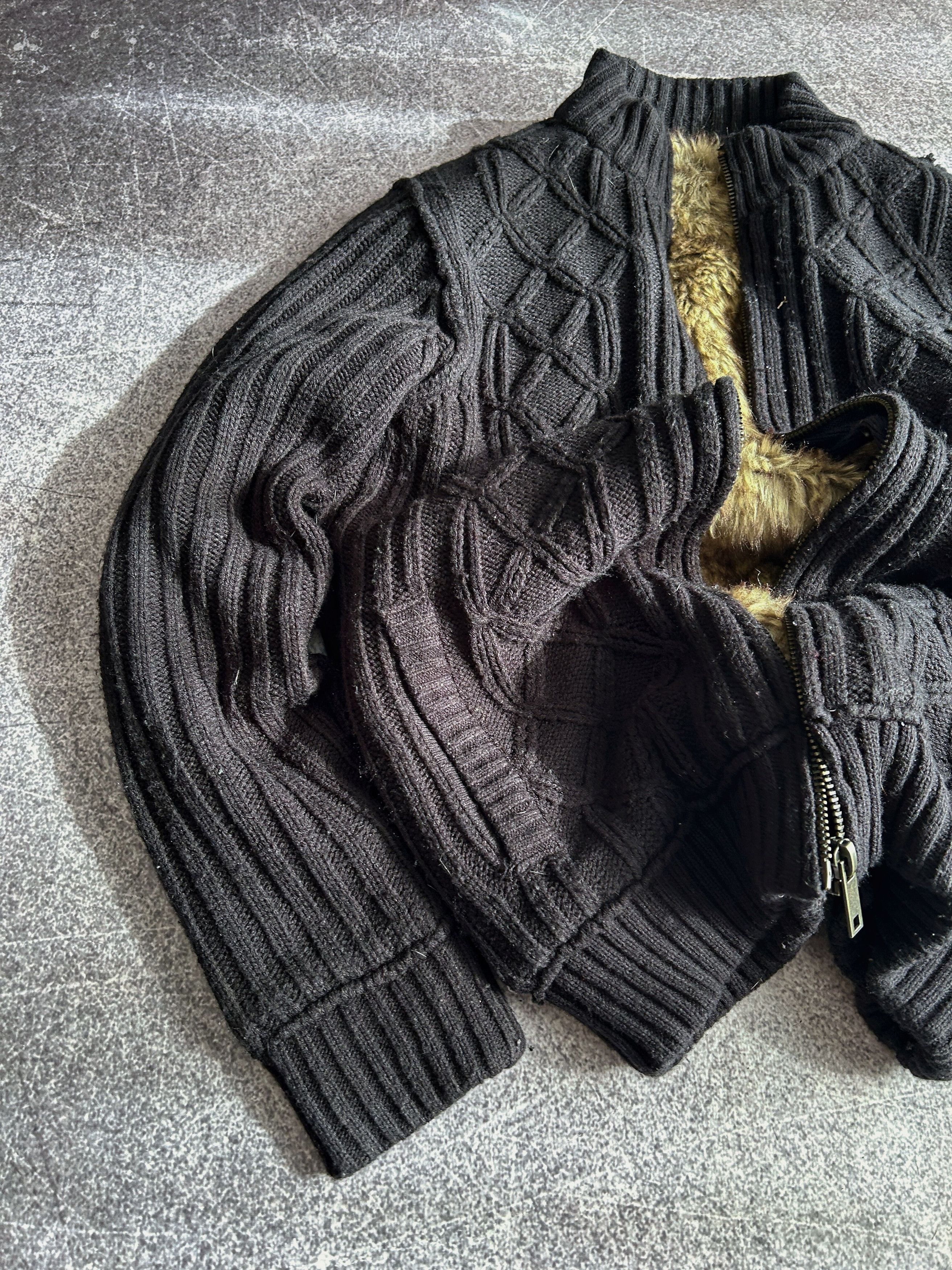 Japanese Brand Y2K Junya Watanabe Kapital Style Japanese Zip Fur Sweater Size US M / EU 48-50 / 2 - 2 Thumbnail