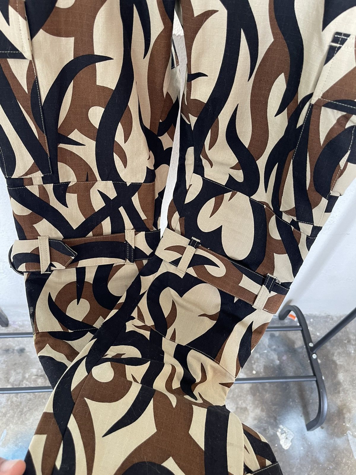 Japanese Brand × Number (N)ine AW04 Number Nine Tribal Heart Camo Bondage Pant AW04/05 Size US 31 - 7 Thumbnail