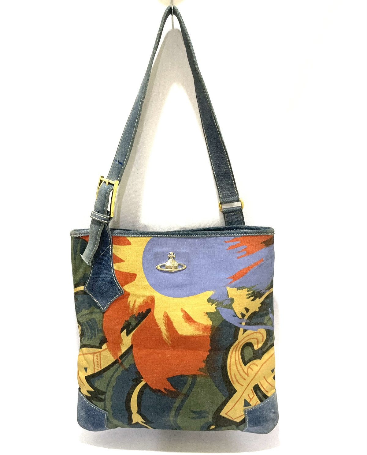 Vivienne Westwood Graphic Canvas Orb Tote Bag | Grailed