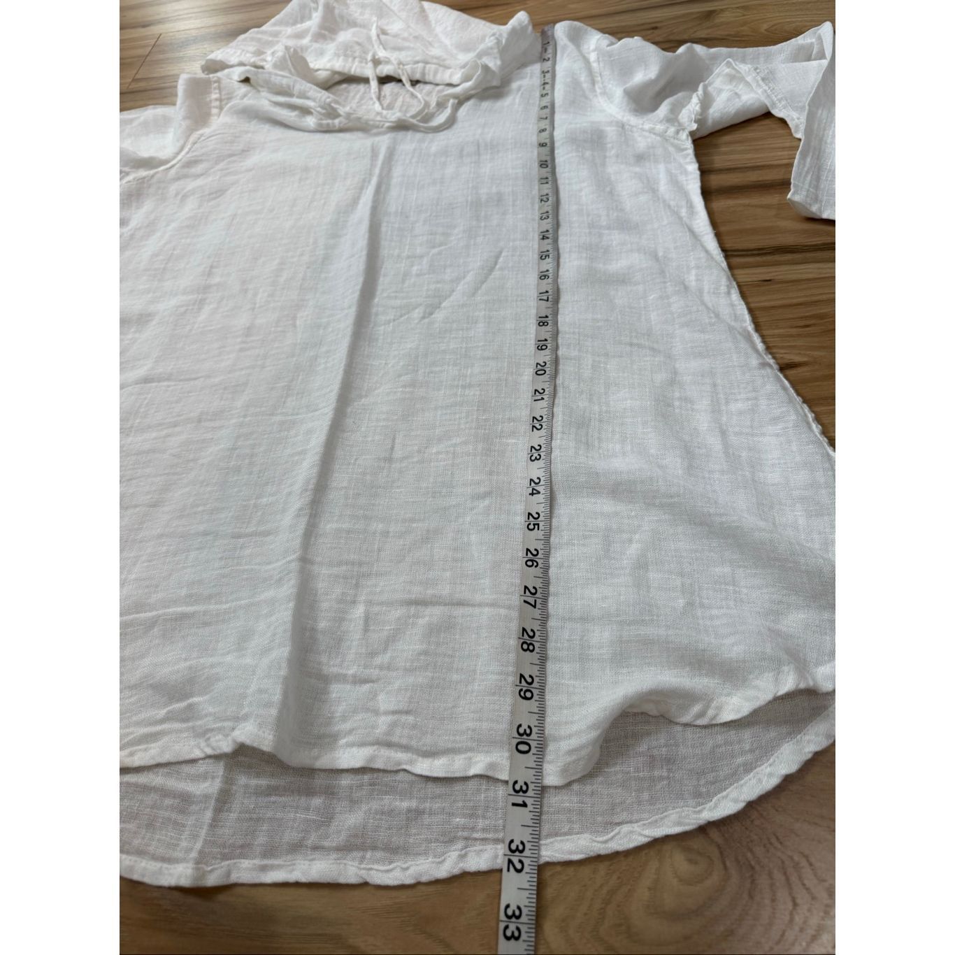 FLAX Flax NWOT white linen/cotton hoodie size Medium Size M / US 6-8 / IT 42-44 - 8 Thumbnail
