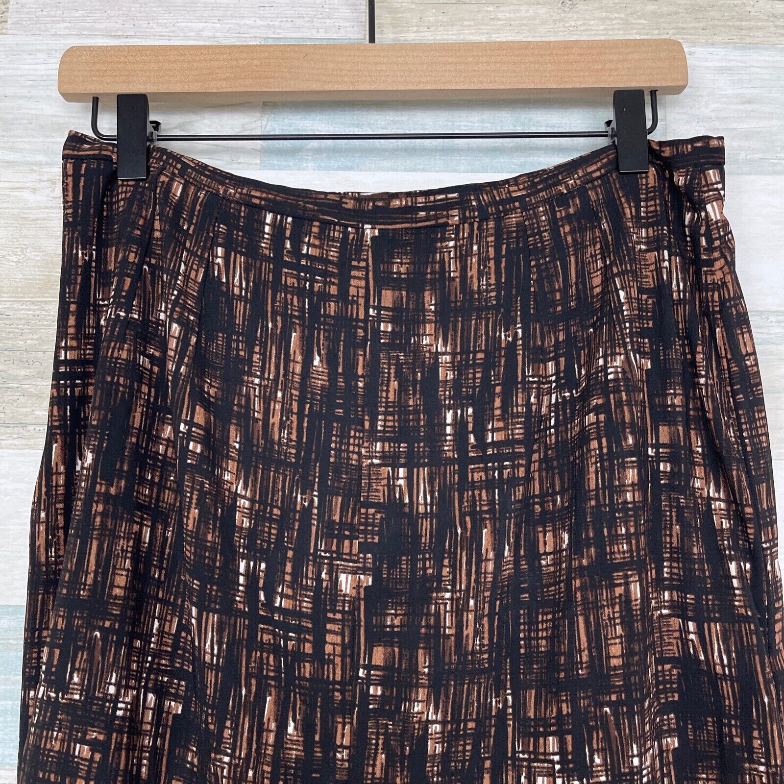 Michael Kors Michael Kors Italy Collection Pencil Skirt Black Brown 12 Size 34" / US 12 / IT 48 - 4 Thumbnail