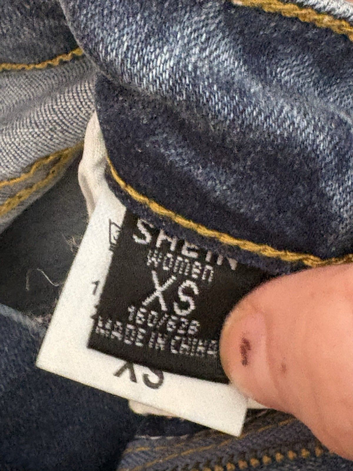 Shein SHEIN XS Distressed Girls Womens Jeans Size 25" / US 0 / IT 36 - 4 Thumbnail
