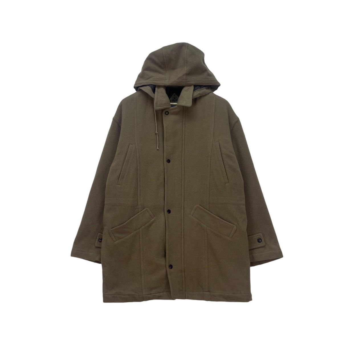 Autumn Cashmere × Designer × Lancel 💥Vintage Lancel Paris Wool Long Coat Detachable Hoodie Size US M / EU 48-50 / 2 - 2 Thumbnail