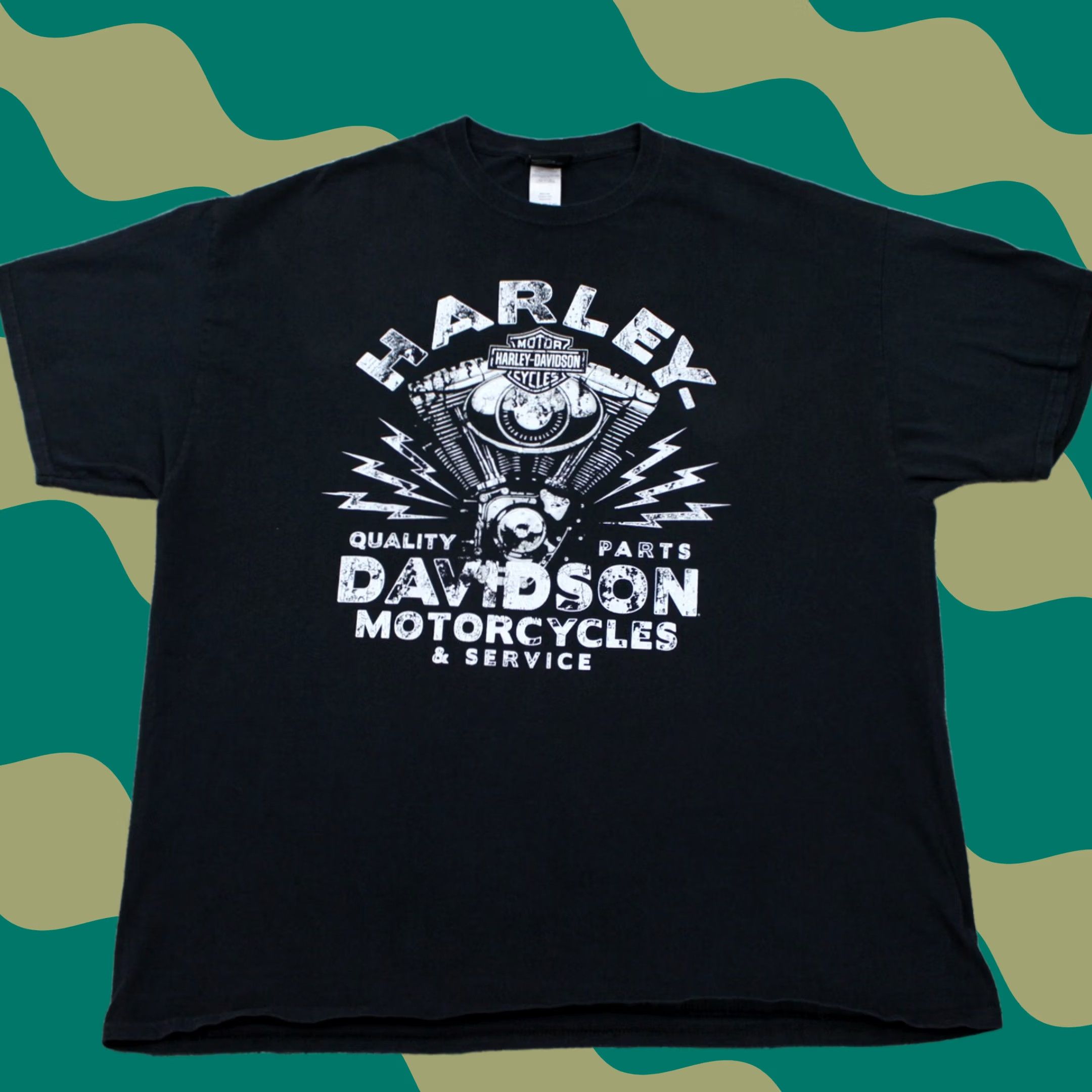 Harley Davidson Harley-Davidson Belize Shirt Mens 2XL Black Graphic Cotton S/S Double Sided T-Shirt Size US XXL / EU 58 / 5 - 1 Thumbnail