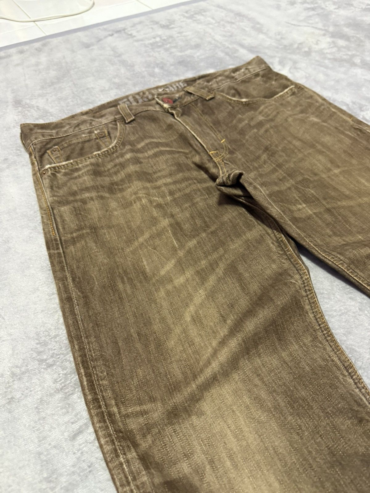 Edwin Edwin 503 Flare Faded Brown Bootcut Jeans Size US 34 / EU 50 - 10 Thumbnail