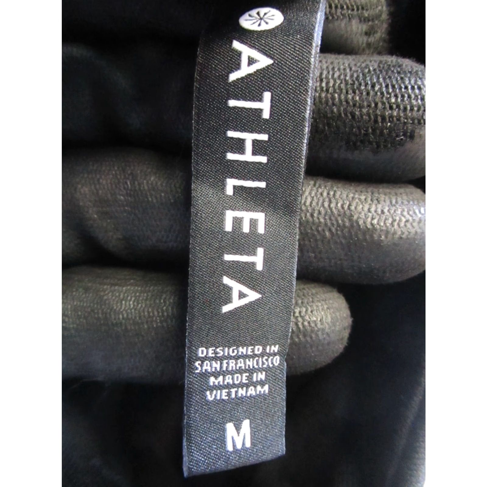 Athleta Athleta Dress Womens Medium Black White Quarter Zip Bodycon Size M / US 6-8 / IT 42-44 - 3 Thumbnail