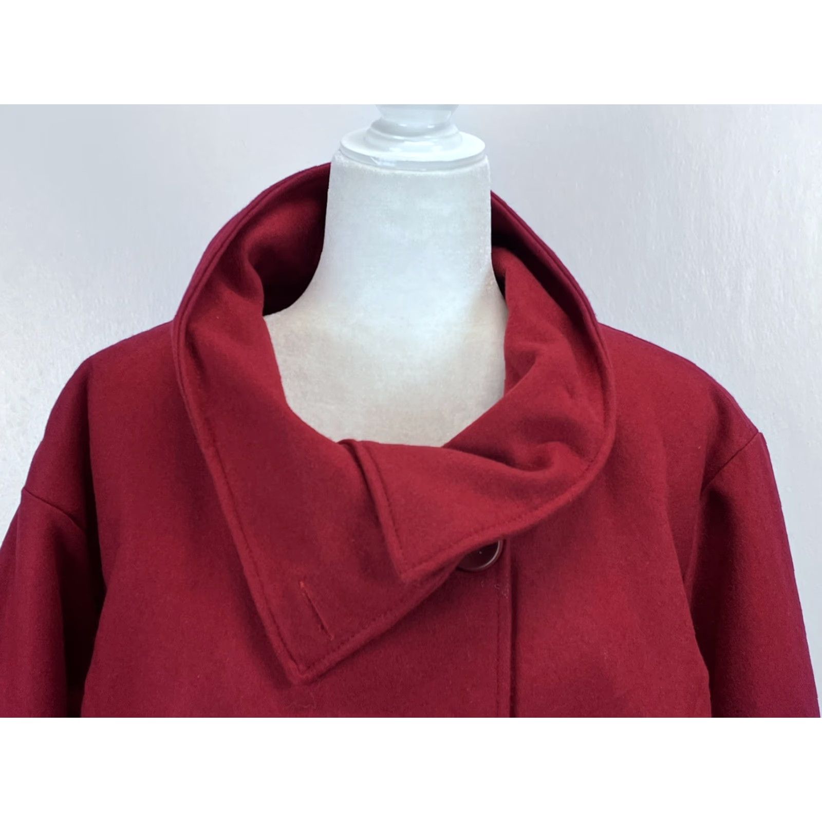 Vintage VINTAGE Excelled Wool Blend Coat Jacket Womens 3X Plus Red Lined Quilted NWT Coat Size XXL / US 16-18 / IT 52-54 - 6 Thumbnail