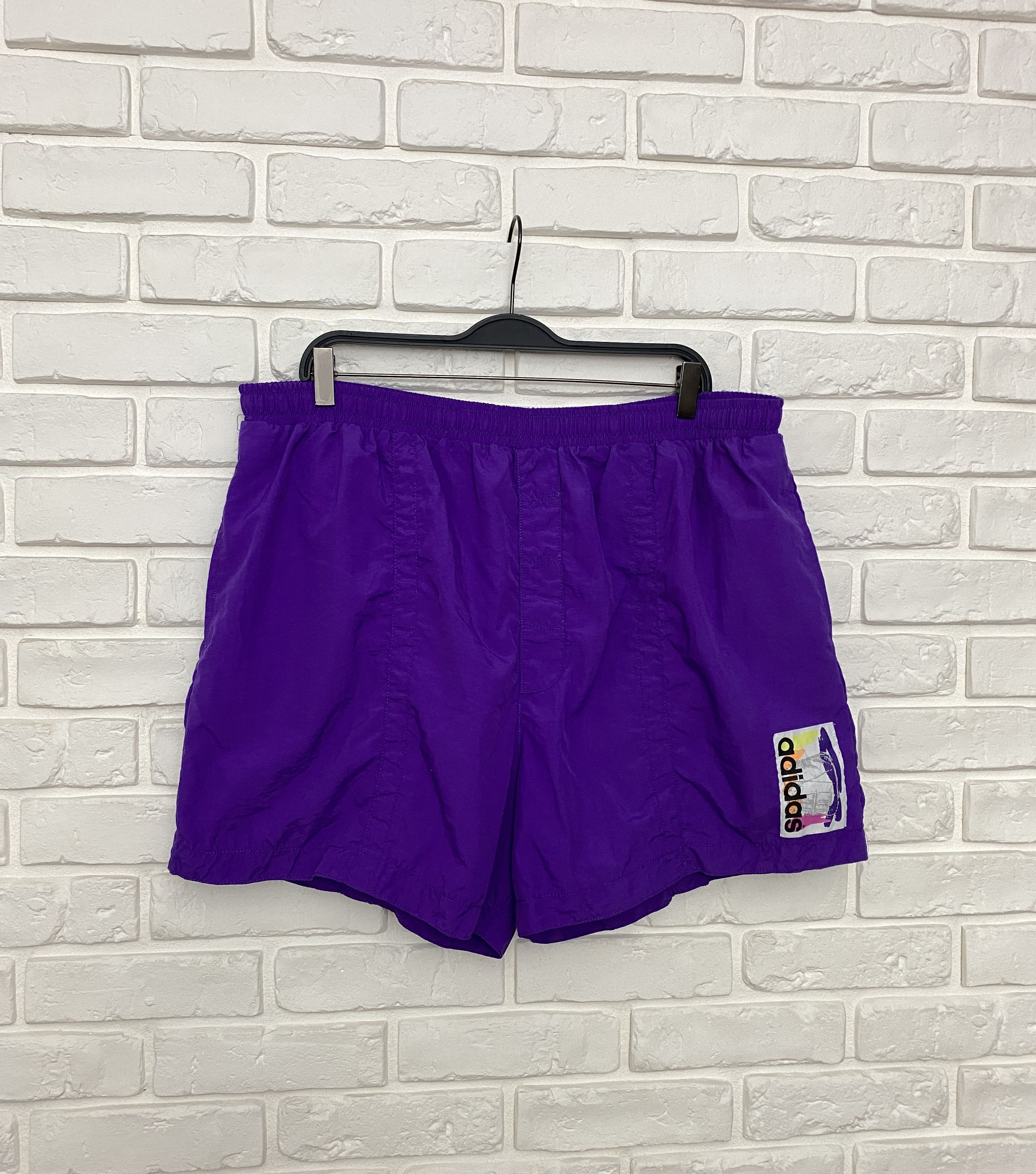 Adidas Retro 90s Adidas Shorts Athletic Running Purple Size XL Size US 36 / EU 52 - 2 Thumbnail