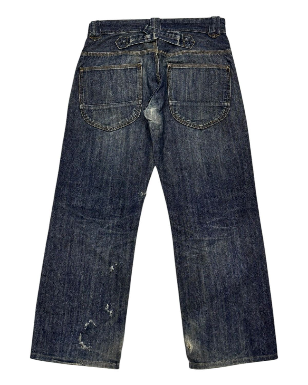 Hysteric Glamour VINTAGE DOUBLE KNEE JEANS BY DOMINATE JAPANESE BRAND Size US 32 / EU 48 - 6 Thumbnail
