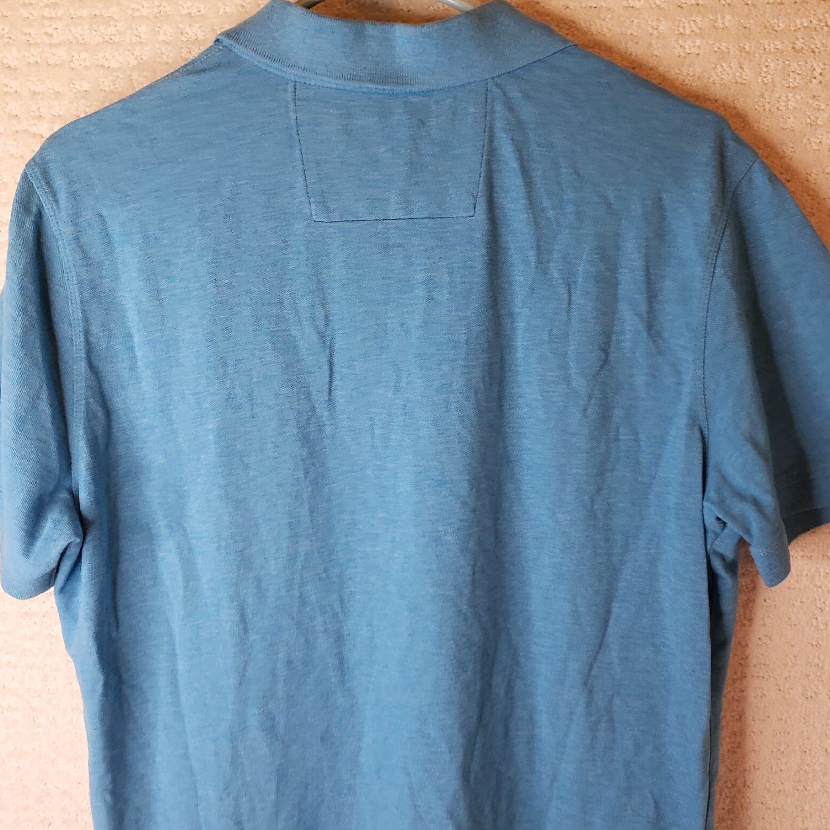 Banana Republic Banana Republic Polo Shirt Men L Blue Short Sleeve Pique Stretch Regular Fit Golf casual Modern Size US L / EU 52-54 / 3 - 7 Thumbnail