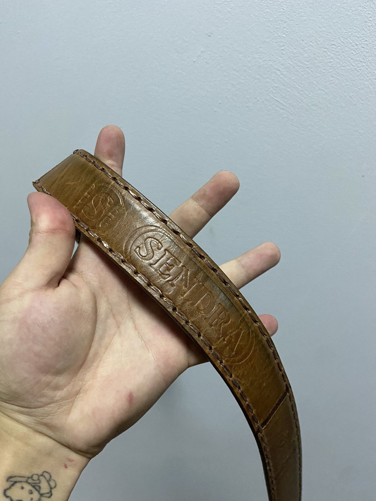 Sendra Sendra belt leather vintage python 🐍 style Spain 🇪🇸 Size ONE SIZE - 9 Thumbnail