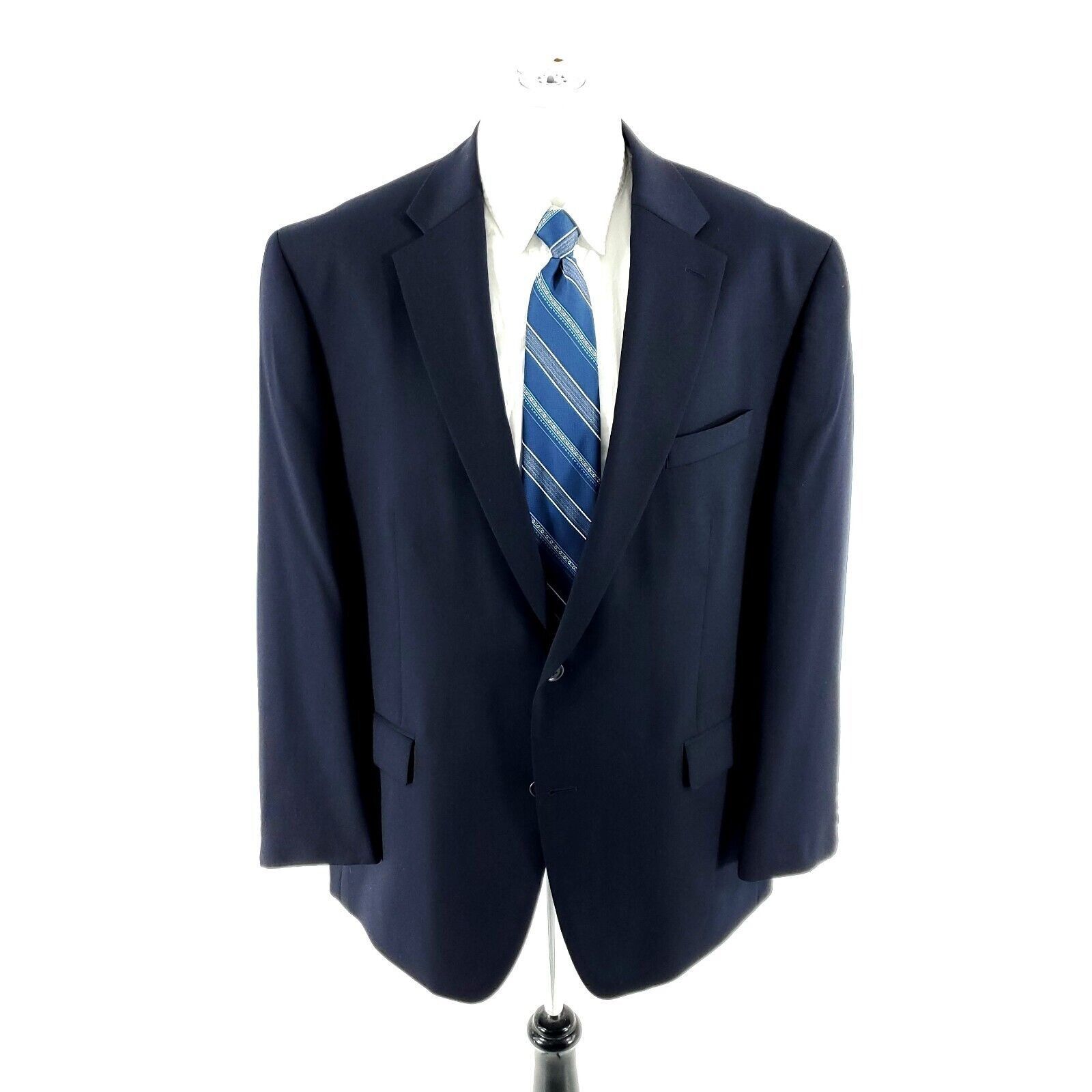Lauren Ralph Lauren Lauren Ralph Lauren Wool 2 Button Blazer 44R Or Slim 46R Blu Size 44R - 3 Thumbnail