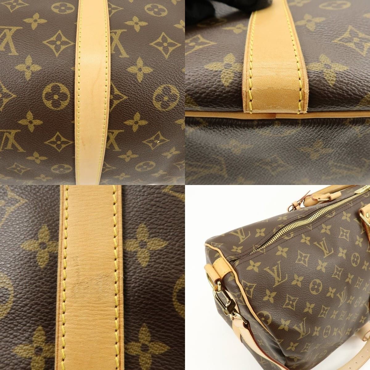 Louis Vuitton Louis Vuitton Monogram Keepall Bandouliere 55 Duffle Bag Size ONE SIZE - 6 Thumbnail