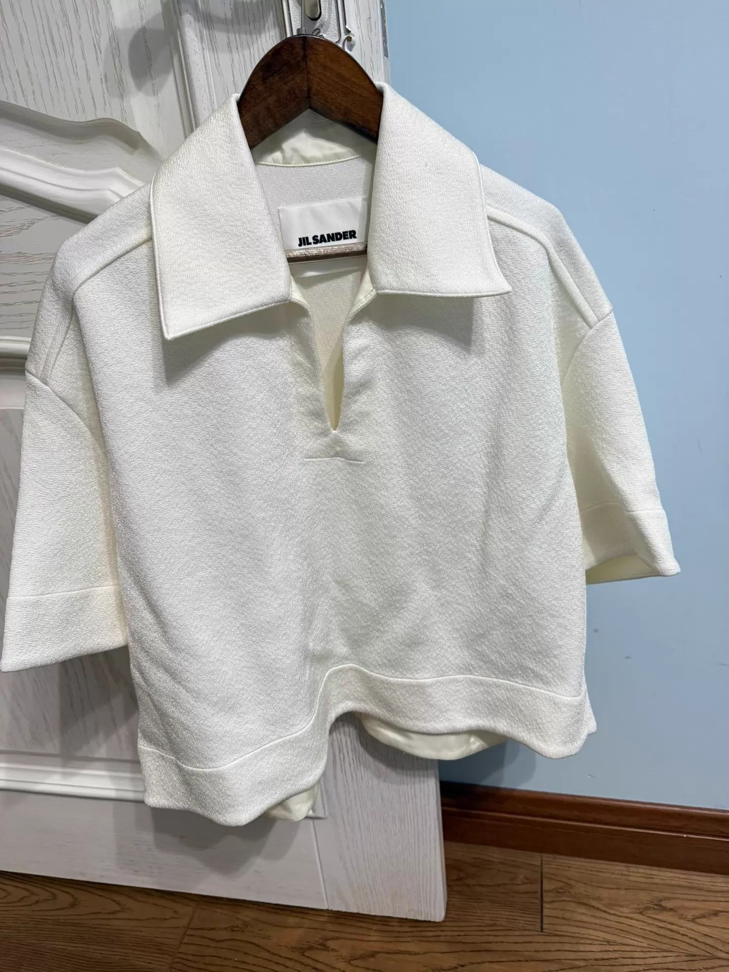 Jil Sander JIL SANDER dropped-shoulder short-sleeve oversized top Size XS / US 0-2 / IT 36-38 - 2 Thumbnail