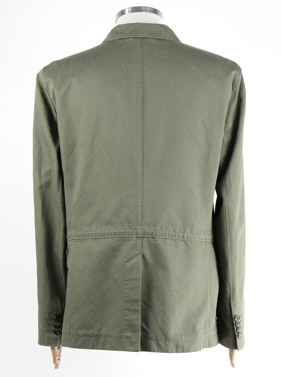 Hugo Boss HUGO BOSS Khaki jacket made of linen and cotton Size US XL / EU 56 / 4 - 3 Thumbnail