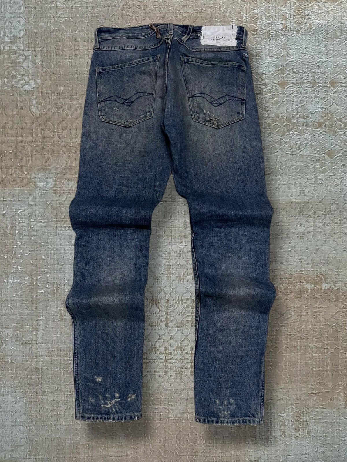 Japanese Brand Vintage Designer Replay Mestro Distressed Bandana Denim Size US 30 / EU 46 - 10 Thumbnail