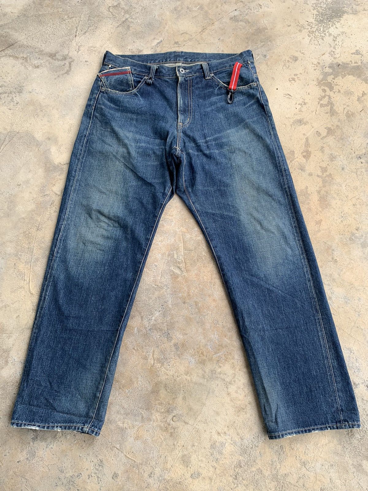 Japanese Brand × WHIZ LIMITED Whiz Limited Redline Selvedge distressed denim Size US 36 / EU 52 - 4 Thumbnail