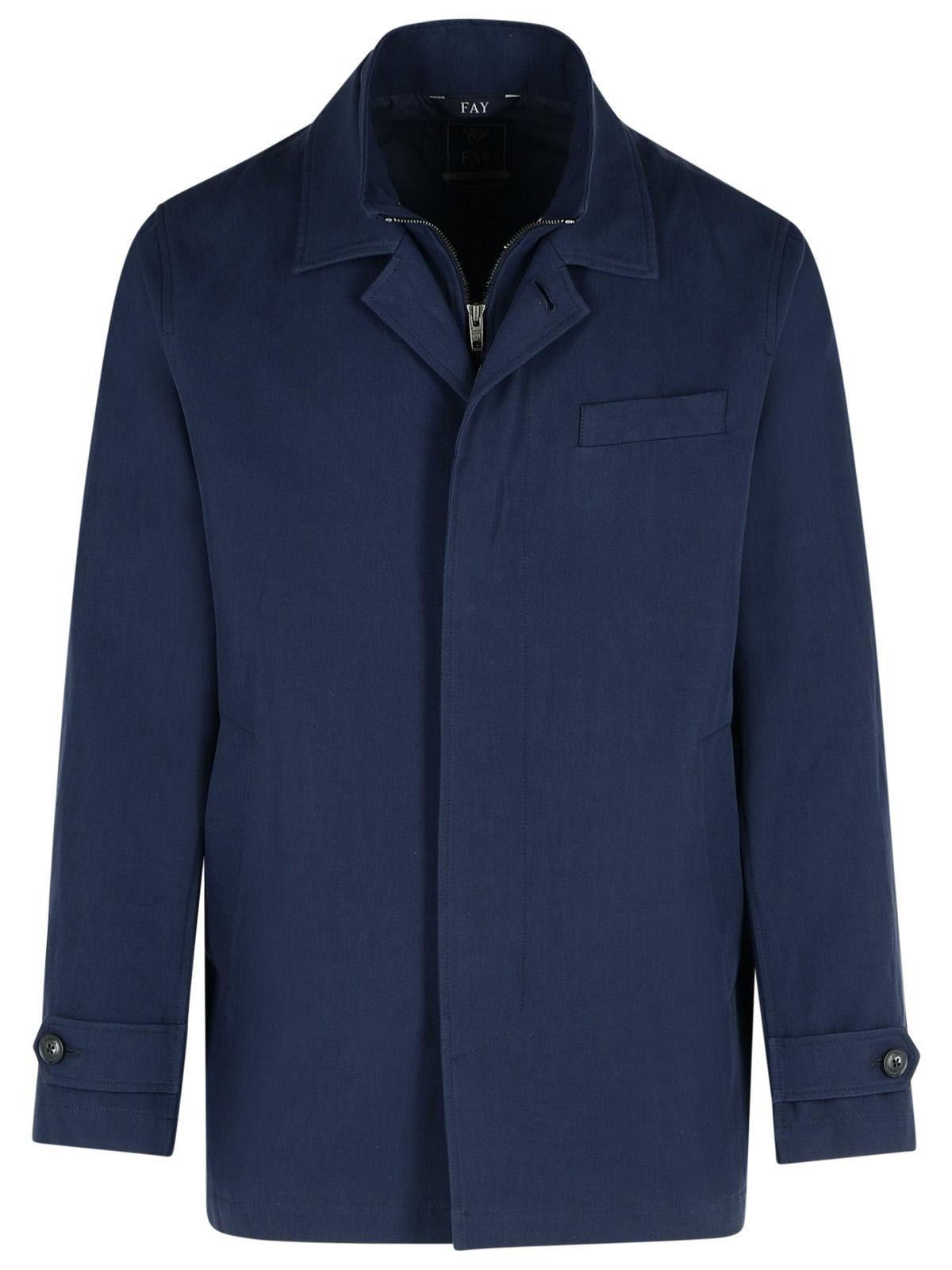 Fay FAY 'Morning' Blue Cotton Jacket Size US L / EU 52-54 / 3 - 1 Thumbnail